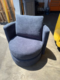 Blue chairs.