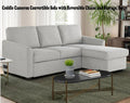 Coddle Cameron Convertible Sofa with Reversible Chaise and Storage, Beige